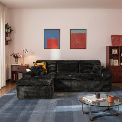 OVIOS 105" Modular Sectional Sofa with Chaise,Deep Seat Cloud Couch, Modern L-Shape
